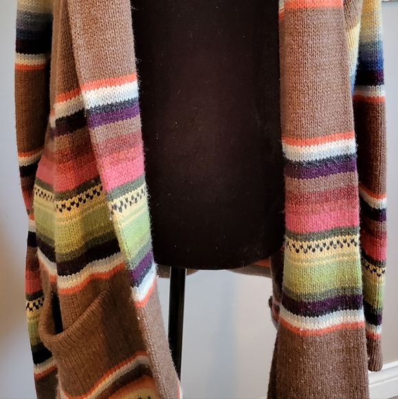 Vintage Handknitted Ralph Lauren southwestern blanket cardigan/coat - Picture 3 of 9